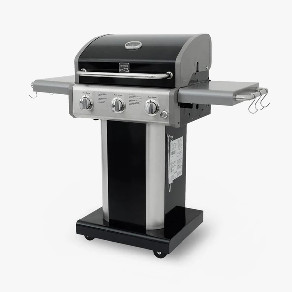 Kenmore Gazlı Barbekü 3 Ocaklı Siyah - Metal ürün görseli 1