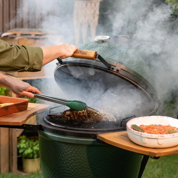 Big Green Egg Ahşap EGG Mates Yan Sehpa Large - Resim 4