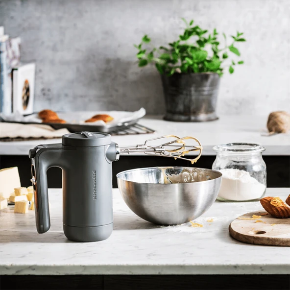 KitchenAid Kablosuz El Mikseri - Charcoal Grey - Resim 8