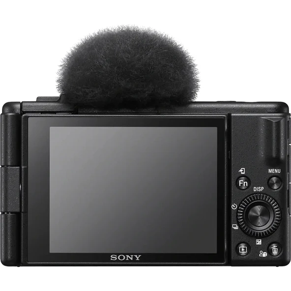GP-VPT3 Çok Fonksiyonlu Çekim Koluna Sahip Sony ZV-1F 4K / 20,1MP Kompakt Vlog Dijital Fotoğraf Makinesi – Siyah ürün görseli 1
