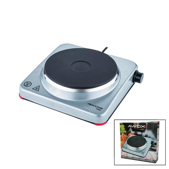 AWOX LOTUS TEK GÖZLÜ ELEKTRİKLİ OCAK PLATE 185MM.1500W (5224) ürün görseli 1