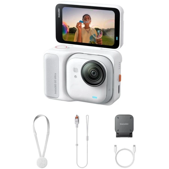 Insta360 Go Ultra Arktik Beyaz Monte Edilebilir Kamera Standart Paketi – INST-CINSABEA ürün görseli 1