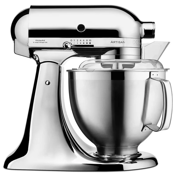 KitchenAid Artisan 4,8 L Stand Mikser 5KSM185PS - Chrome ürün görseli 1
