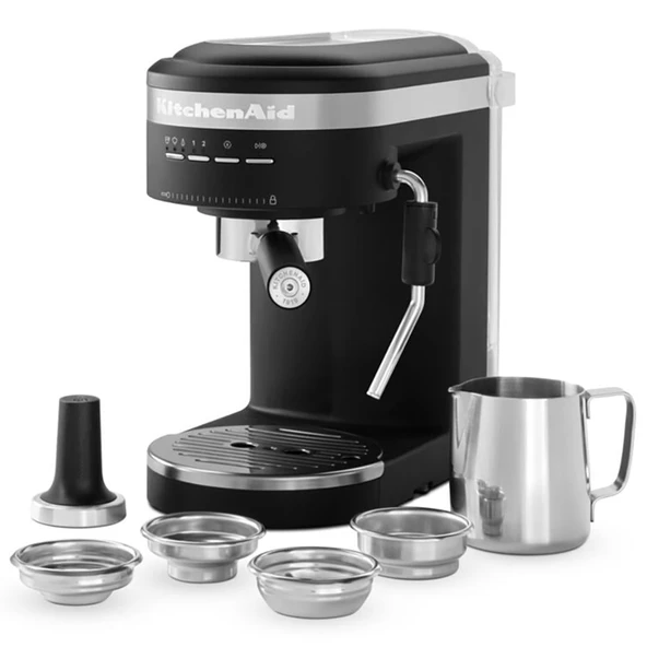 KitchenAid Espresso Makinesi - Matte Black - Resim 4