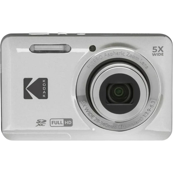 Kodak Pixpro Dijital Fotoğraf Makinesi Gümüş – FZ55 ürün görseli 1