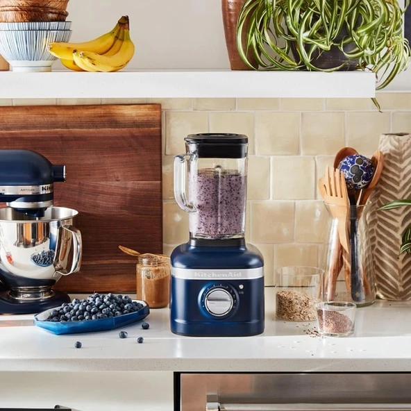 KitchenAid Artisan K400 Blender - Ink Blue - Resim 6