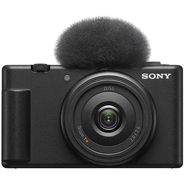 1″ Exmor RS CMOS Sensörlü Sony ZV-1F 4K ve 20,1MP Kompakt Vlog Dijital Fotoğraf Makinesi – Siyah ürün görseli 1