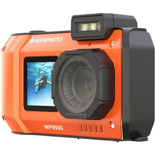 Agfa Realishot Su Geçirmez Dijital Fotoğraf Makinesi Turuncu – WP9500 ürün görseli 1