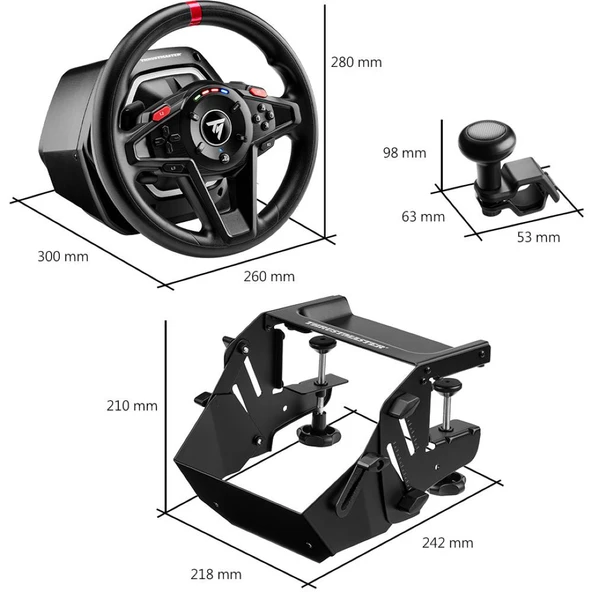 Thrustmaster T128-P Simtask Paketi Siyah – TM-WHL-128P-SIMTAS - Resim 5