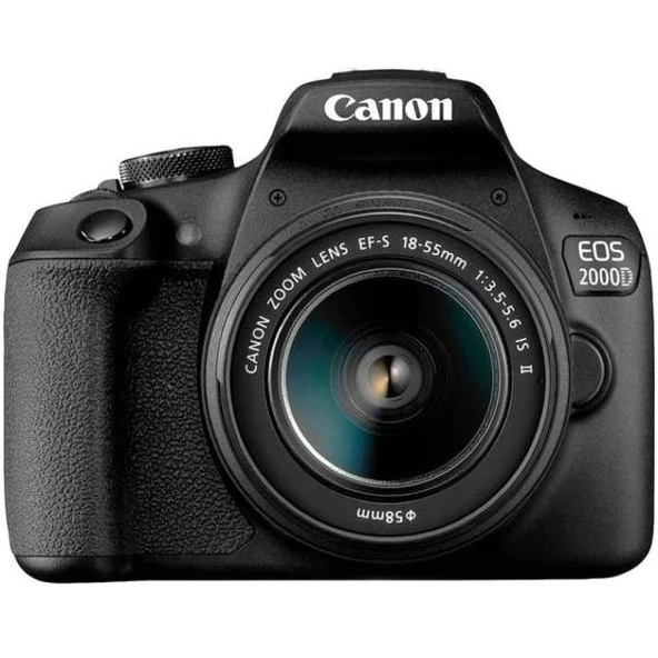 Canon EOS 2000D Dijital SLR Fotoğraf Makinesi Gövdesi Siyah + 18-55mm DCIII Kiti + EF 50MM 1.8 STM Lens ürün görseli 1