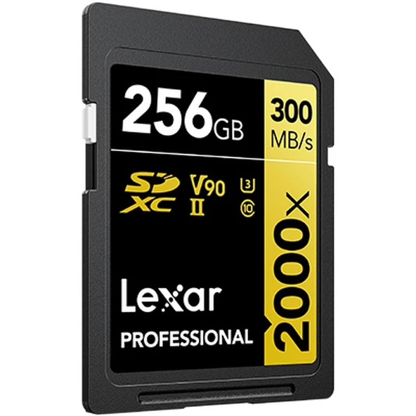 Lexar Professional 2000x Hafıza Kartı SDHC UHS-II 256GB Siyah LSD2000256G-BNNNG ürün görseli 1