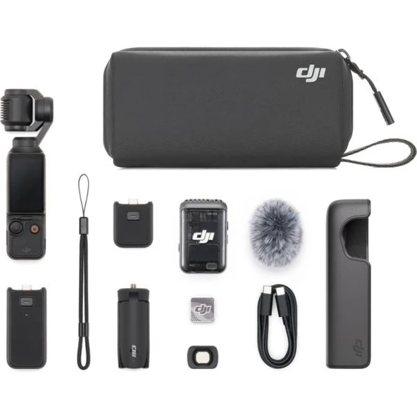 DJI Osmo Pocket 3 Creator Combo Siyah Aksiyon Kamerası ürün görseli 1