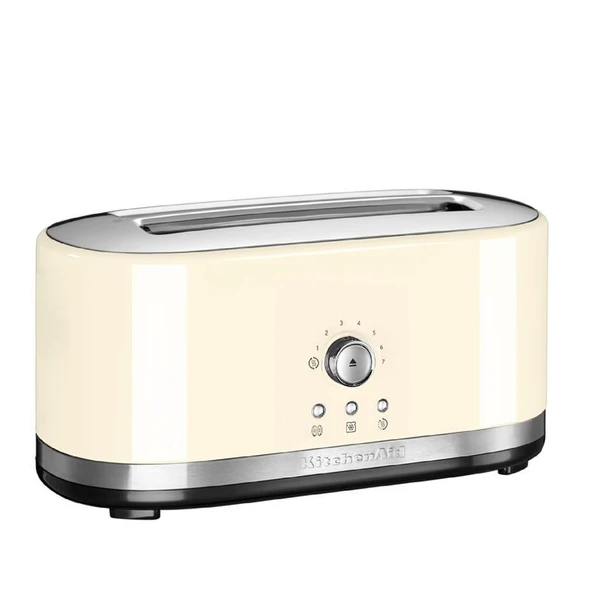 KitchenAid Manuel Kontrollü 4 Dilim, 2 Uzun Yuvalı Ekmek Kızartma Makinesi - Almond Cream ürün görseli 1
