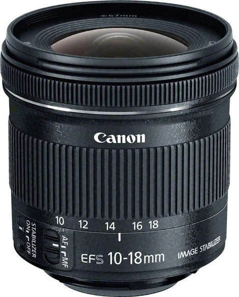 Canon EF-S 10-18mm f/4.5-5.6 IS STM Lens ürün görseli 1