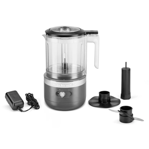 KitchenAid Kablosuz Mutfak Robotu 1,19 L - Charcoal Grey - Resim 4