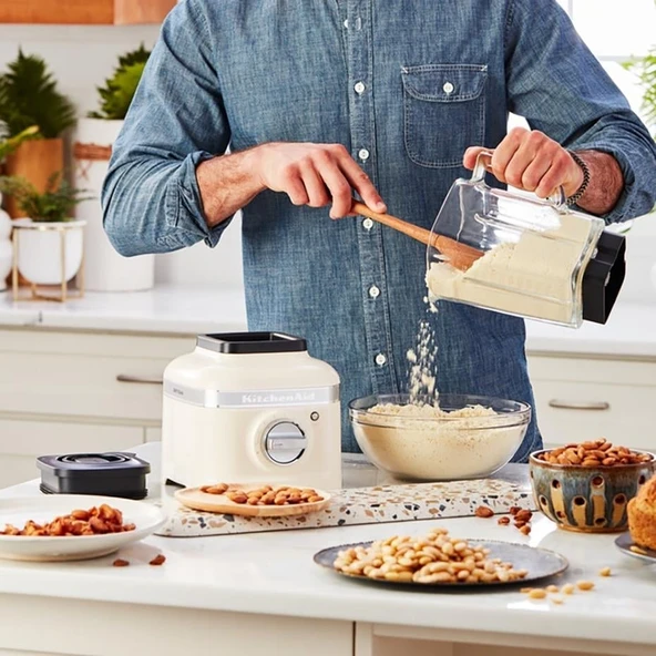 KitchenAid Artisan K400 Blender - Almond Cream - Resim 5