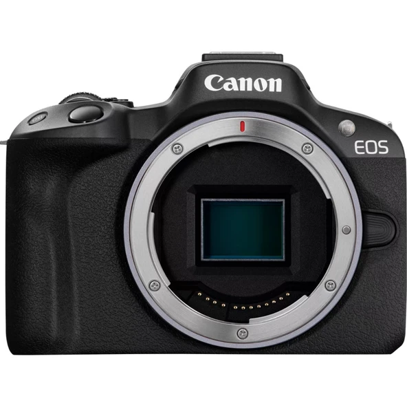 Canon EOS R50 Aynasız Dijital Fotoğraf Makinesi Siyah + RF-S 18-45mm F4.5-6.3 IS STM Lens + RF 75-300MM F4-5.6 Lens ürün görseli 1