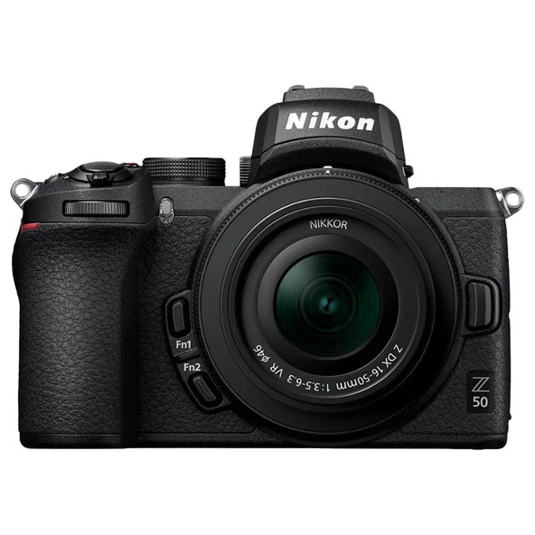 Nikon Z50 Aynasız Fotoğraf Makinesi Siyah, 16-50mm DX F/3.5-6.3 VR Lensli ürün görseli 1