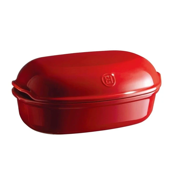 Emile Henry Artisan Ekmek/Fırın Kabı  34 X 23 Cm - Kırmızı ürün görseli 1