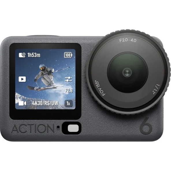 DJI Osmo Action6 Siyah Aksiyon Kamerası Standart Kombo – ZA600-C1 ürün görseli 1