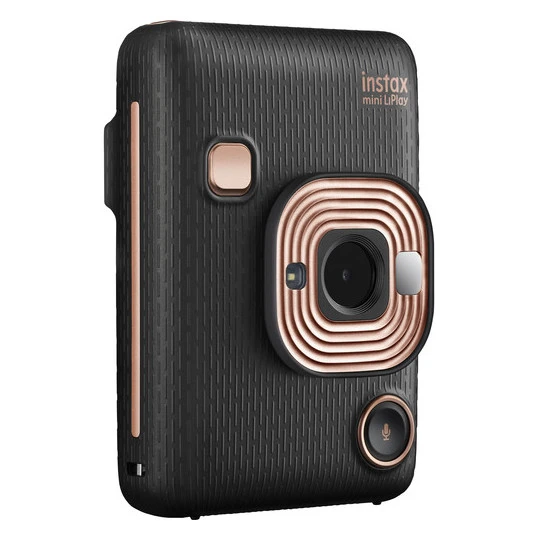 Fujifilm instax mini LiPlay Hibrit Anında Film Kamerası Zarif Siyah ürün görseli 1