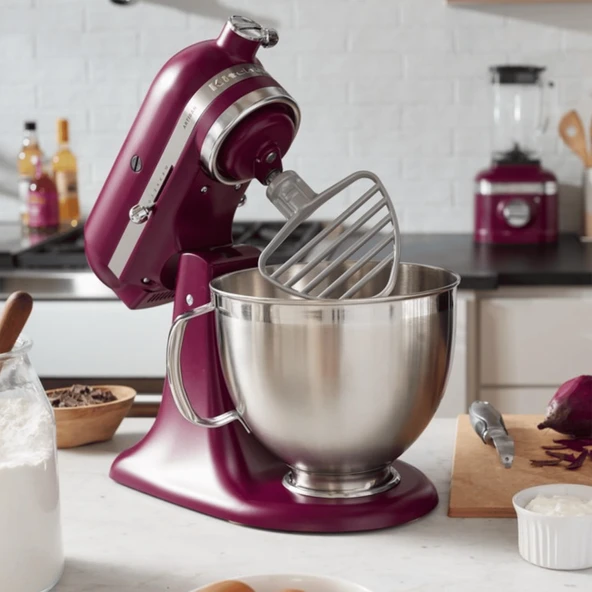 KitchenAid Artisan 4,8 L Stand Mikser - 5KSM195PSEBE - Resim 5