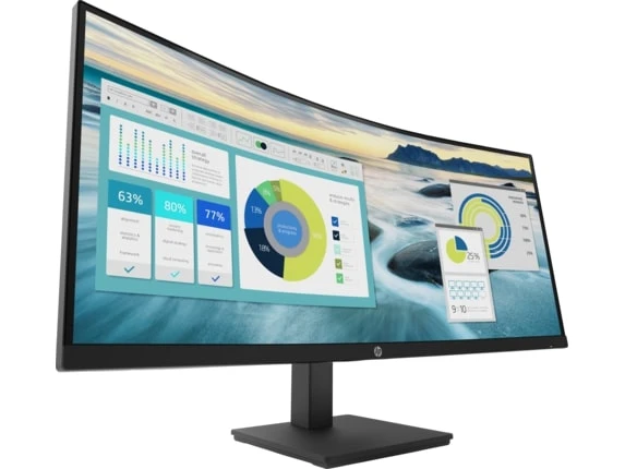 HP P34hc G4 WQHD USB-C Kavisli Monitör(21Y56AS) ürün görseli 1