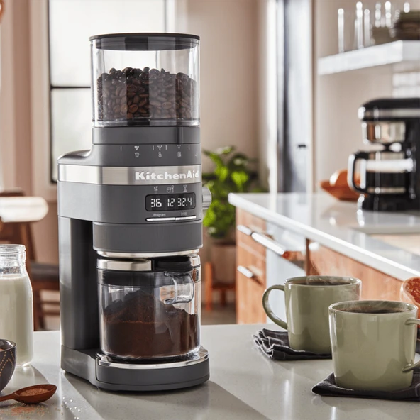 KitchenAid Kahve Öğütücü - Medallion Silver - Resim 2