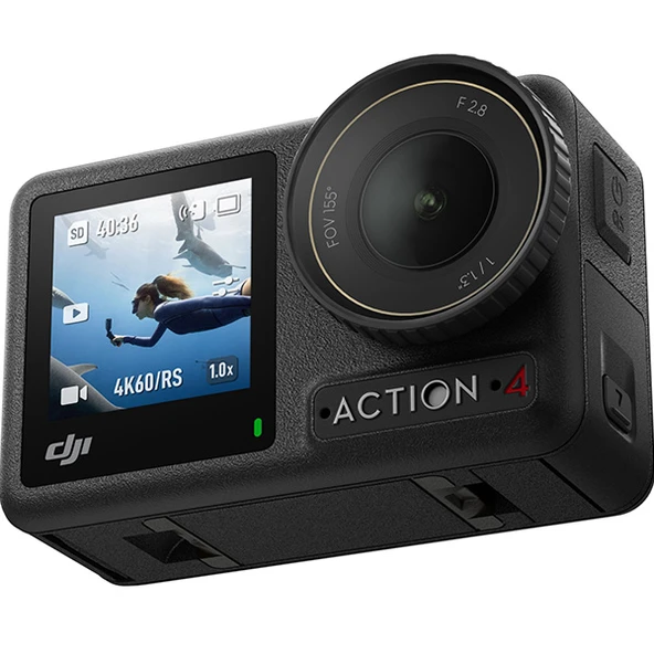 DJI Osmo Action 4 Standart Combo Siyah Aksiyon Kamerası ürün görseli 1