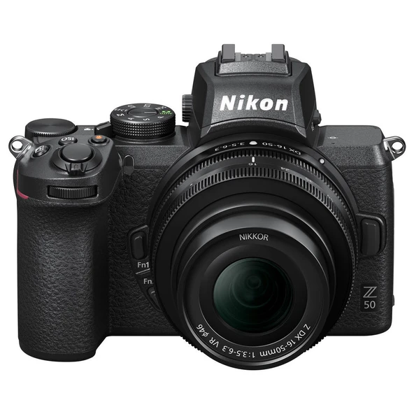 Nikon Z50 Dijital Aynasız Fotoğraf Makinesi Siyah + Nikon NIKKOR Z DX 16-50mm f/3.5-6.3 VR Lens ürün görseli 1