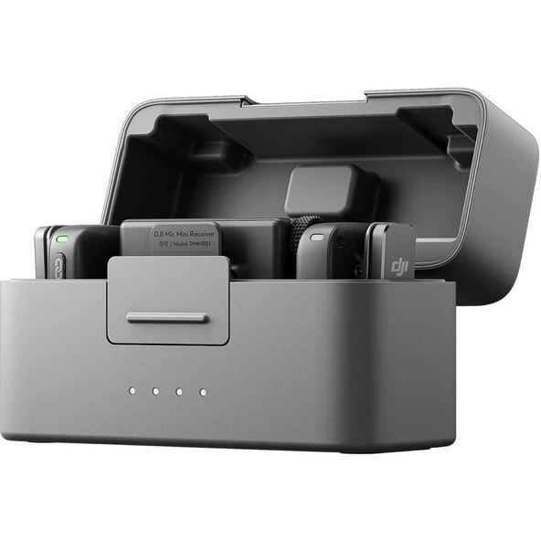 DJI Mic Mini Verici (2 TX + 1 RX + Şarj Kutusu) Sonsuzluk Siyahı ürün görseli 1