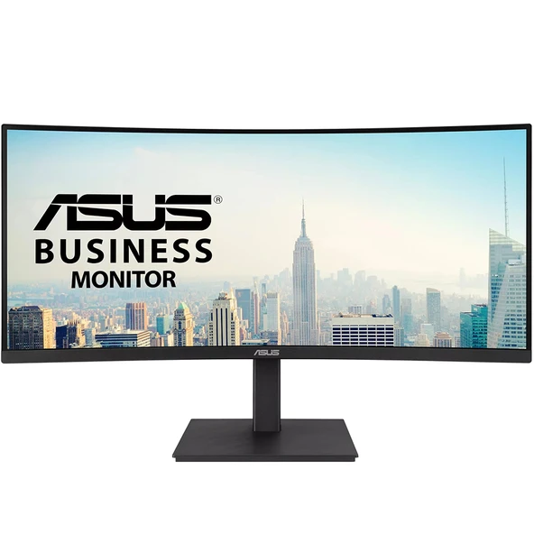 Asus Bağlantı Monitörü 34″ Kavisli, WQHD, IPS Paneli, USB-C Bağlantı İstasyonu, Adaptive-Sync, HDR, Ergonomik Stand (VA34VCPSR) ürün görseli 1