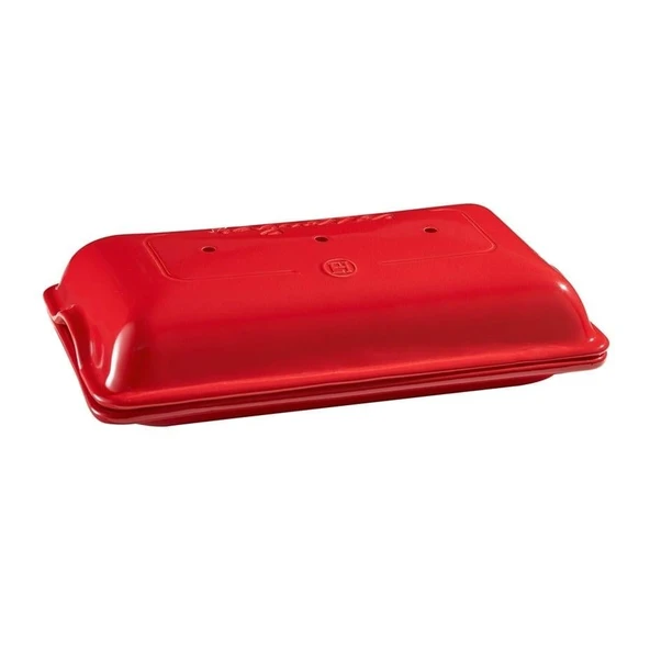 Emile Henry Baget Ekmek/Fırın Kabı Dikdörtgen 39 X 23 Cm - Kırmızı ürün görseli 1