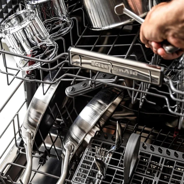 KitchenAid Artisan Çelik 3 Katlı Tava 20cm Şef - Resim 5