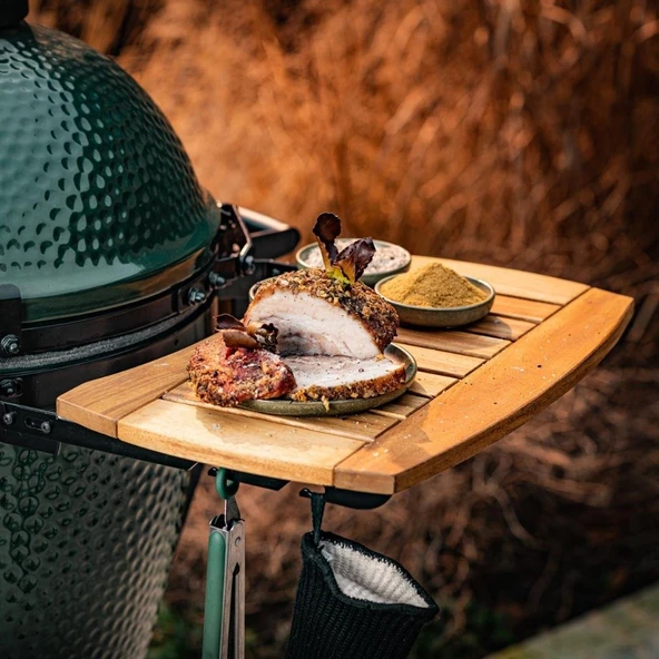 Big Green Egg Ahşap EGG Mates Yan Sehpa Medium - Resim 6