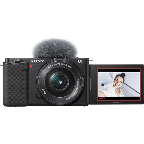 Sony ZV-E10 16-50mm Lensli Aynasız Fotoğraf Makinesi (Siyah) ürün görseli 1
