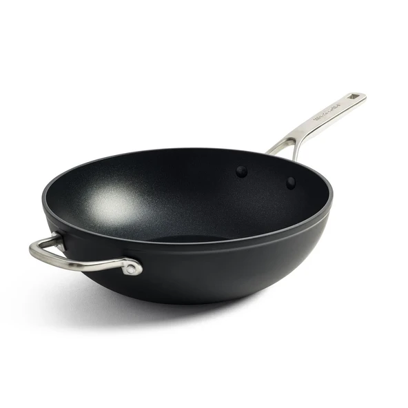 KitchenAid Güçlendirilmiş Dövme Alüminyum Wok Tava 30 cm ürün görseli 1