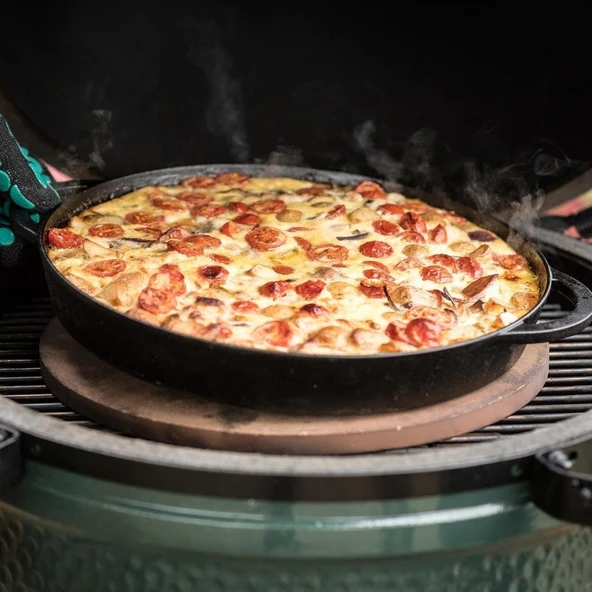 Big Green Egg Pizza Taşı Large - Resim 3