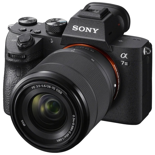 Sony Alpha a7 III Tam Kare Aynasız Fotoğraf Makinesi Siyah – SEL FE 28-70mm F3.5-5.6 OSS Lensli ILCE7M3K ürün görseli 1