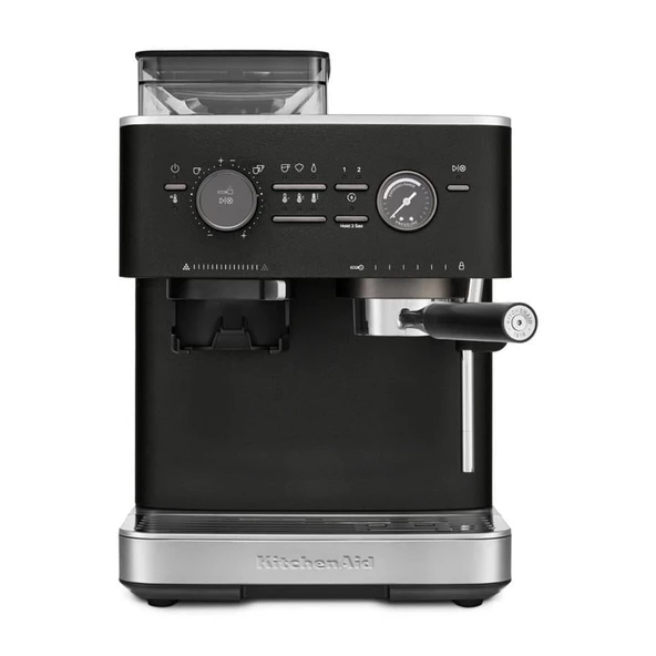 KitchenAid Yarı Otomatik Öğütücülü Espresso Makinesi - Cast Iron Black ürün görseli 1