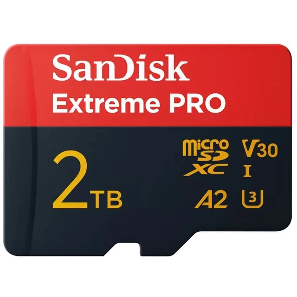 Sandisk MicroSDXC Hafıza Kartı UHS-I 2 TB Kırmızı/Siyah microSDXC ürün görseli 1