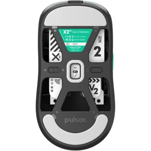 Pulsar X2V2 Tanjiro Kablosuz Fare Boyut 2 Siyah/Yeşil – PX222TJ ürün görseli 1