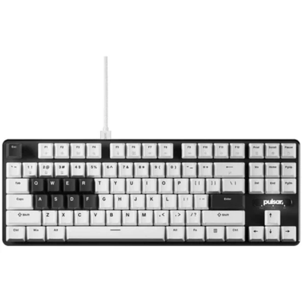 Pulsar PCMK 2 TKL Hall Effect Oyun Klavyesi Beyaz – PCMK2HE8O1W ürün görseli 1