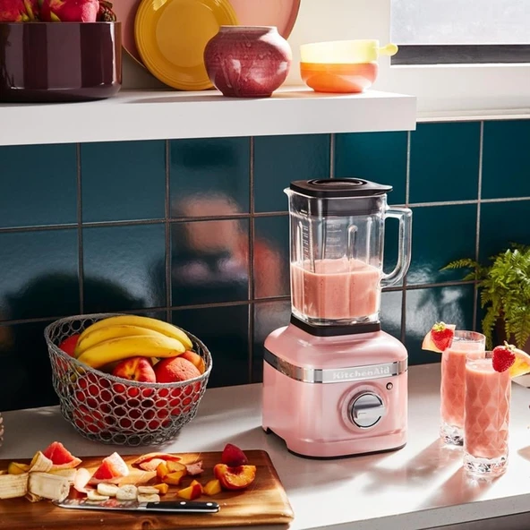 KitchenAid Artisan K400 Blender - Silk Pink - Resim 5