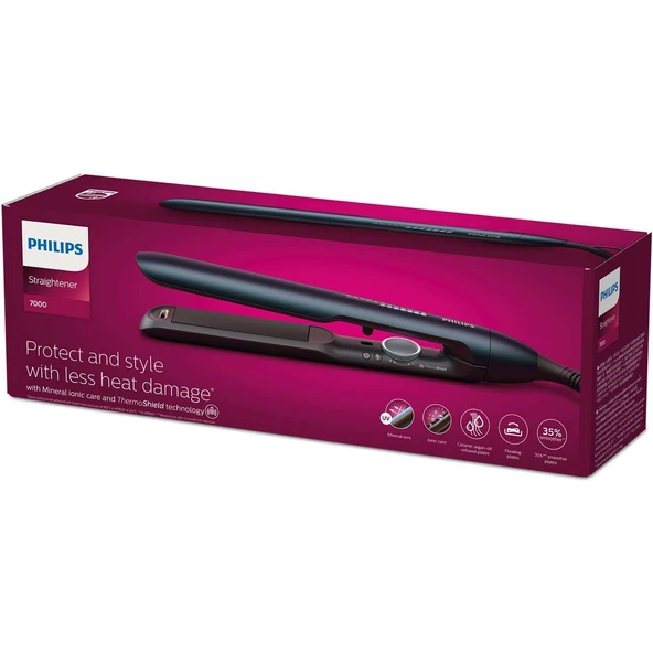 Philips 7000 Serisi Saç Düzleştirici Turkuaz Metalik BHS732/03 ürün görseli 1