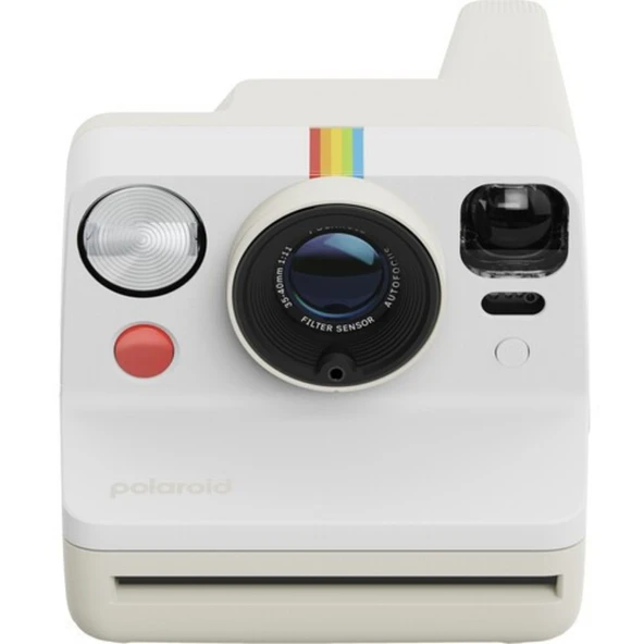 Polaroid Now Generation 3 Anında Film Kamerası Çakıl Beyazı + 8 Fotoğraf Renkli Film – POL-6573 ürün görseli 1