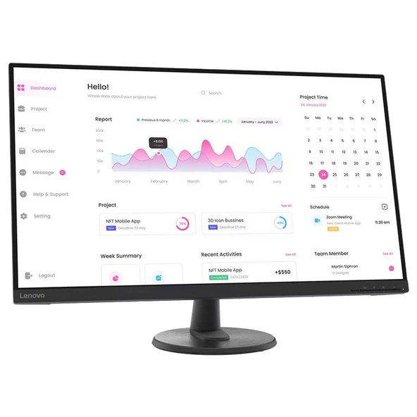 Lenovo 66FCGAC2AE D32-40 FHD Düz Monitör 31,5 inç ürün görseli 1