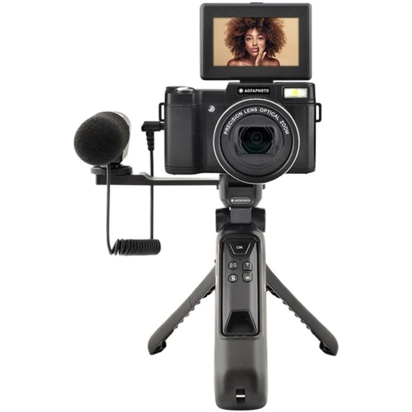 Agfa Realishot Hepsi Bir Arada Vlog Kamera Paketi Siyah – VLG4KOPT ürün görseli 1