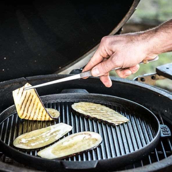 Big Green Egg Döküm Demir Plancha Tava Large - Resim 4