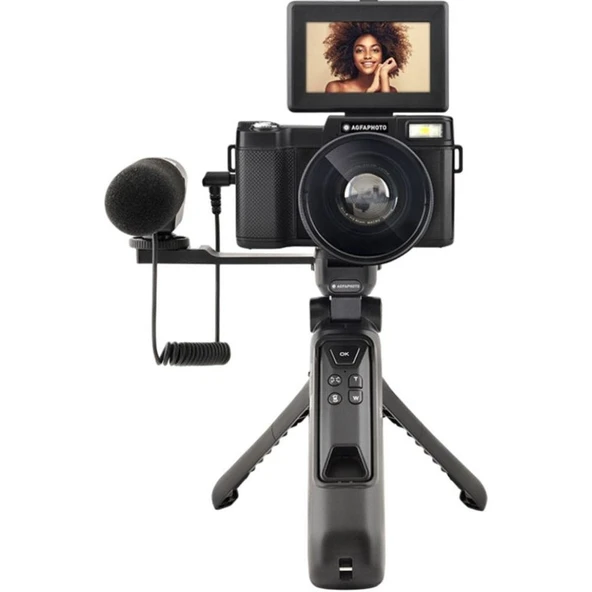 Agfa Realishot Hepsi Bir Arada Vlog Kamera Paketi Siyah – VLG4KDIG ürün görseli 1